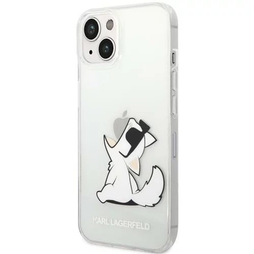 Karl Lagerfeld Originalen ovitek KLHCP14MCFNRC zaščita ovitek za iPhone 14 Plus 6.7 prozoren - Choupette Fun