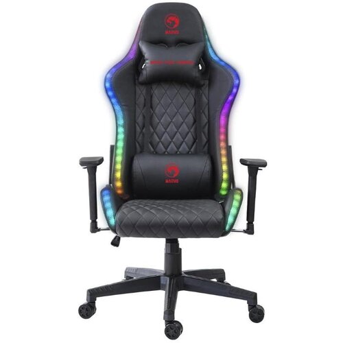 Brez Gaming stol MARVO CH-35BK RGB, črn Cene