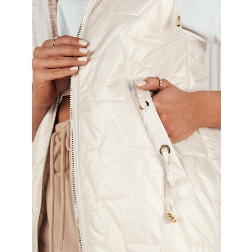 DStreet COLINE women's quilted vest white Slike