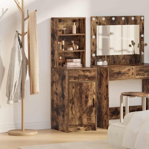  Highboard Dimljeni hrast 40 x 40,5 x 135 cm Konstruirano drvo Cijene