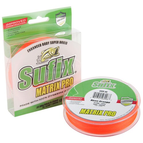 Sufix struna matrix pro, 135 m, 0.18 mm, narandžasta Cene