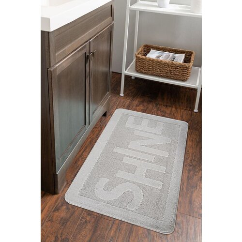 Lessentiel Maison podloga za kupatilo shine, 60x100 cm, siva Slike