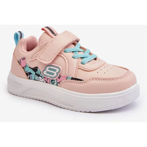 Kesi Children's Velcro Sports Shoes Pink Lucila