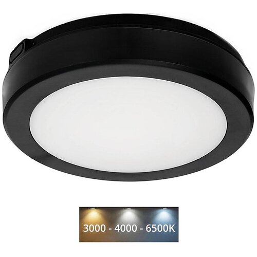  LED plafonsko svetlo za kupatilo NAIROS LED/12W/230V 3000/4000/6500K IP65 crna Cene