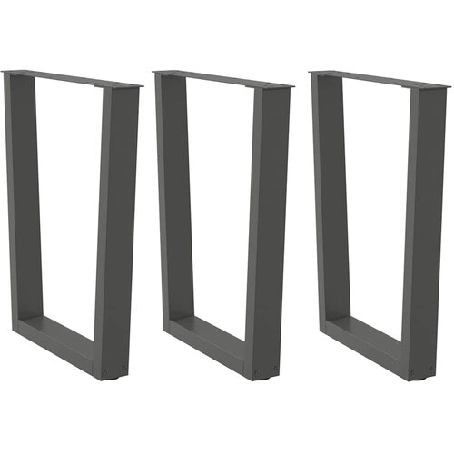  Noge za blagovaonski stol V-oblika 3 kom antracit 70 x (72-73,3) cm čelik Cijene