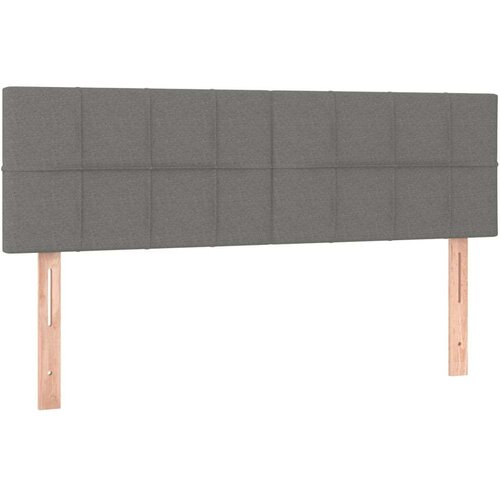  Uzglavlja 2 kom tamnosiva 72 x 5 x 78/88 cm od tkanine Slike