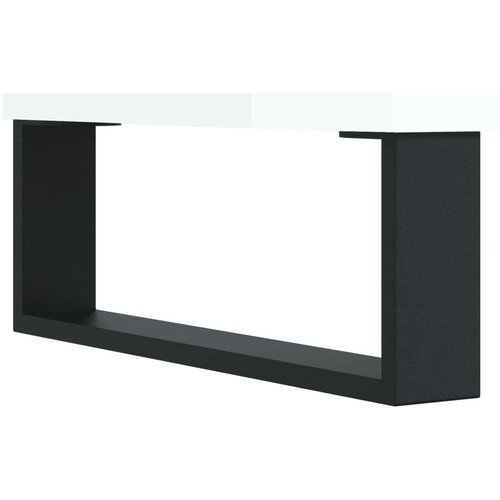 vidaXL Komoda visok sijaj bela 34,5x34x90 cm inženirski les Cene