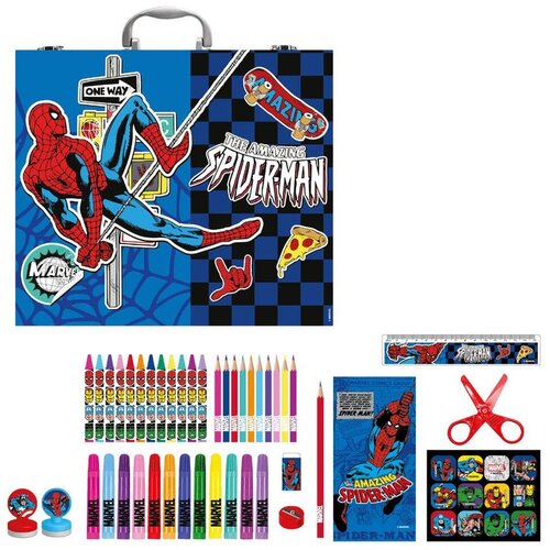 Spiderman Kovčežić s priborom za bojanje Marvel Spider-Man, 31 x 28 x 4 cm Slike