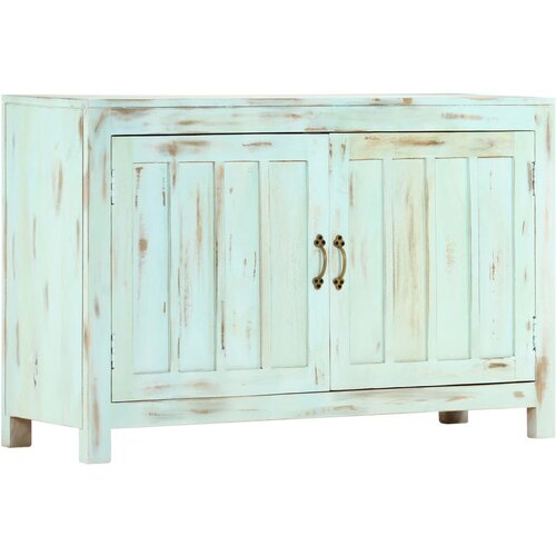 VidaXL Komoda svjetloplava 110 x 35 x 70 cm od masivnog drva manga Slike