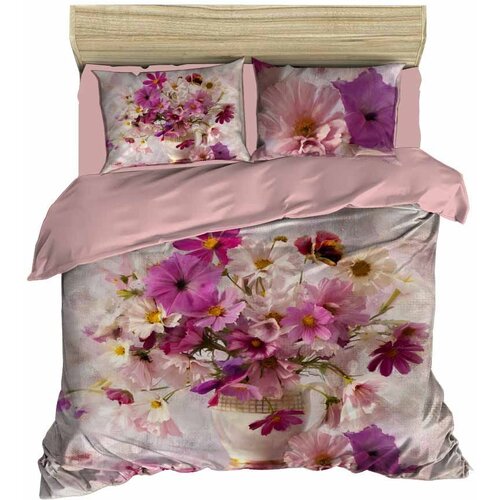  Set Bračna posteljina 112, 200x220cm, Pink Cene