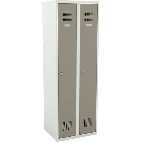  garderobna omara, vx&amp;scaron;xg 1800 x 600 x 500 mm, s podnožjem, prodnato siva vrata Slike