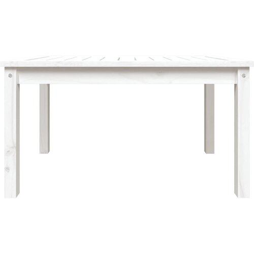  Vrtni stol bijeli 82,5 x 50,5 x 45 cm od masivne borovine Slike