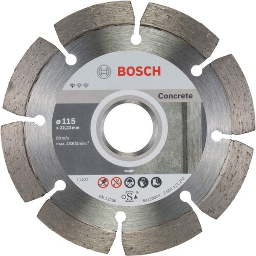 Bosch dijamantska rezna ploča za beton Standard for Concrete 115 x 22,23 x 1,6 x 10 mm pakovanje od 10 komada - 2608603239 Cene