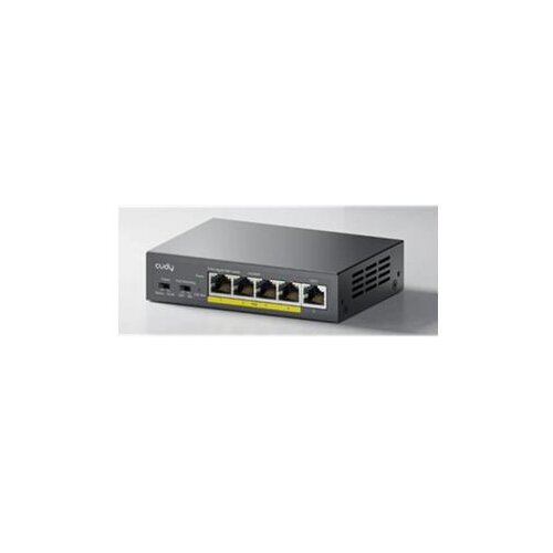 Cudy GS1005P network switch Gigabit Ethernet (10 /100 /1000) Power over Ethernet (PoE) Grey Cene