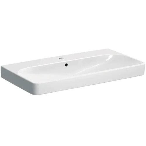 Geberit 500.226.01.1 Smyle Square 120 x 48 cm keramični umivalnik z odprtino za armaturo Slike