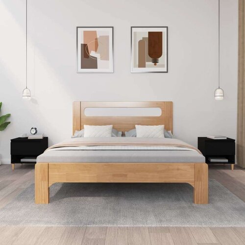 vidaXL Noćni ormarići 2 kom crni 50 x 46 x 50 cm od konstruiranog drva Cene
