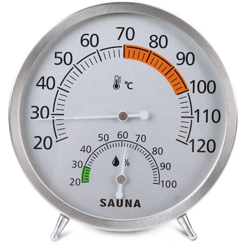 INF Savna termometer (°C), nerjaveče jeklo, brez baterij, 30cm x 30cm, (5000323047) Cene