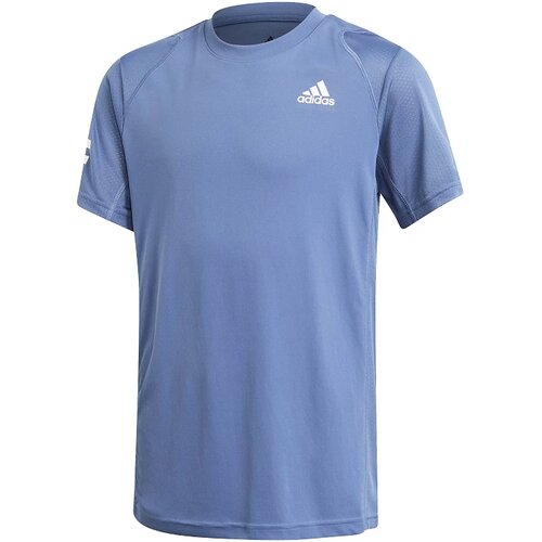 Adidas Dětské tričko B Club 3STR Tee Blue 128 cm Slike