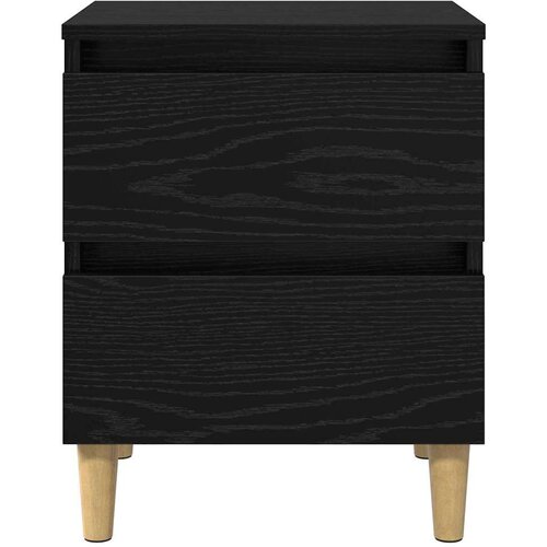 VidaXL Ormarić za krevet Crni hrast 40 x 35 x 50 cm Konstruirano drvo Slike