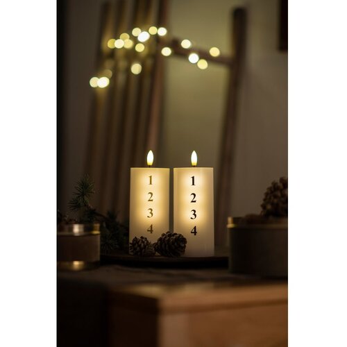 Sirius LED svijeća na baterije (visina 15 cm) Sille Advent &amp;ndash; Slike