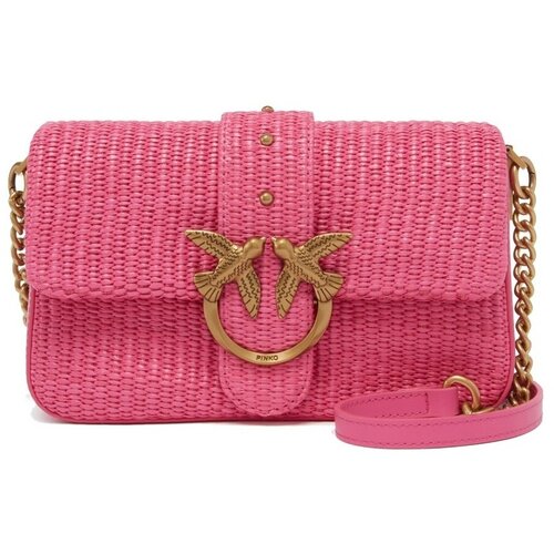 Pinko Torbe LOVE ONE MINI SLOUCHY Rožnata Slike