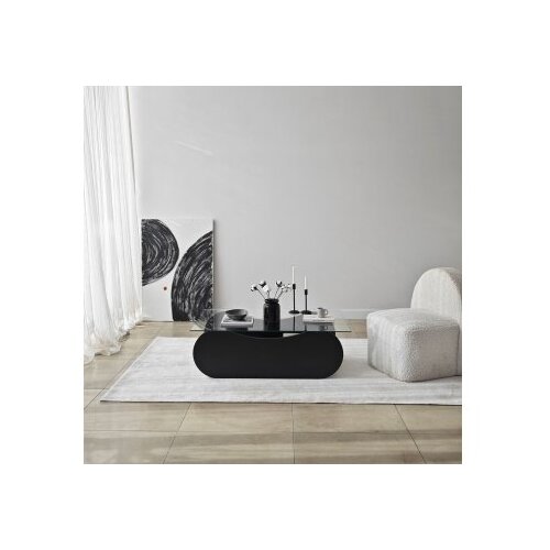 Hanah home sto za dnevnu sobu brise black transparent Slike