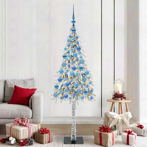  Božićno drvce s 300 LED svjetlima Bijelo 180 cm PE i čelik Cene