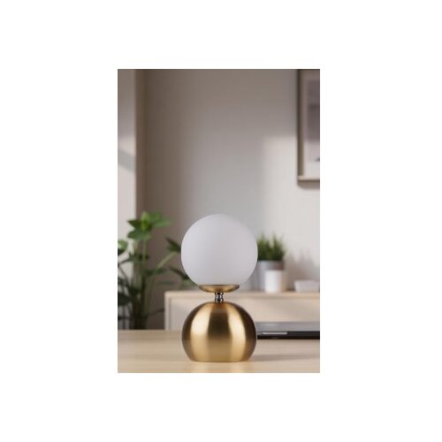 Opviq Stona lampa Oliver, Zlatno-bijela Cene