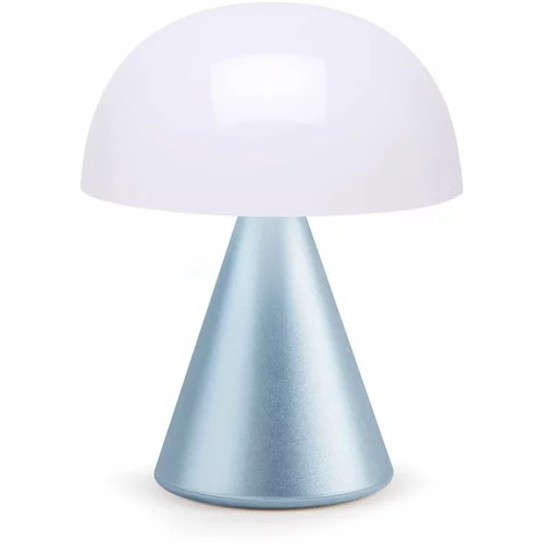 Lexon Bijela/svijetlo plava LED stolna lampa (visina 17 cm) Mina L –
