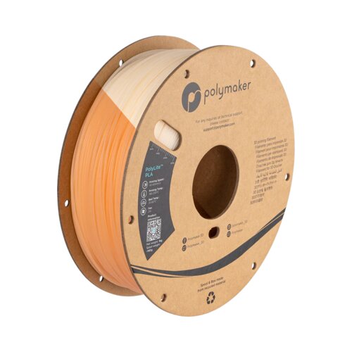 Polymaker PolyLite PLA UV Color Change Natural/Orange Slike