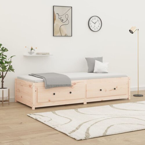 The Living Store Dnevna postelja 90x190 cm trdna borovina - Dnevna Postelja, (21508691) Cene