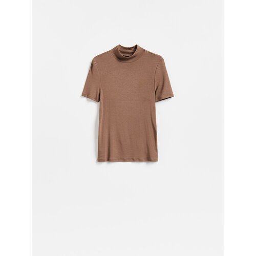 Reserved Bluza od mje&scaron;avine viskoze - boja kave Cijene