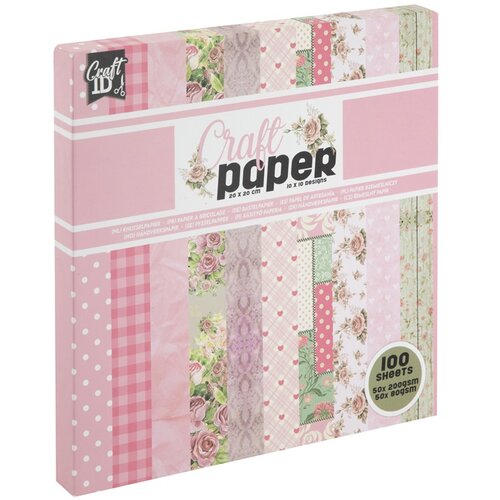  Scrapbooking papir 20 x 20 cm | ružičaste nijanse KORISTI SE Cijene