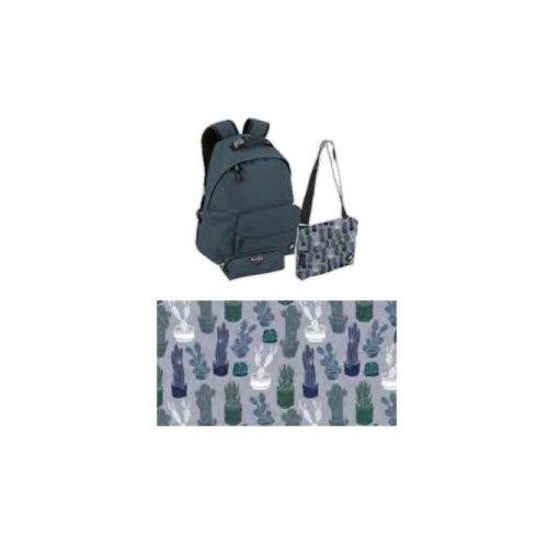 4u1 ranac, 2 torbice, kais za rame, pernica-plava ( 77/6113 ) Slike