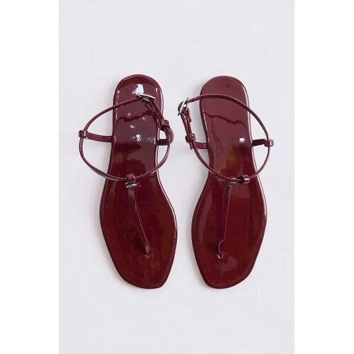 Trendyol Shoes Ženske sandale Takss26Sd00003, Bordo Cene