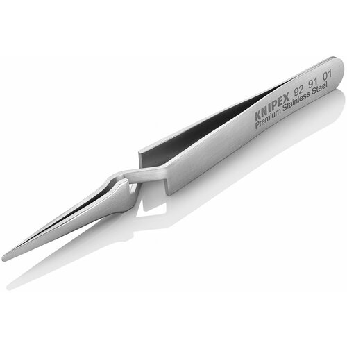 Knipex 92 91 01 precizna ukr&amp;scaron;tena pinceta tupi vrh 120 mm Slike