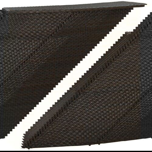 Poli vrtni barski stol smeđi 120 x 55 x 110 cm od poliratana Cijene