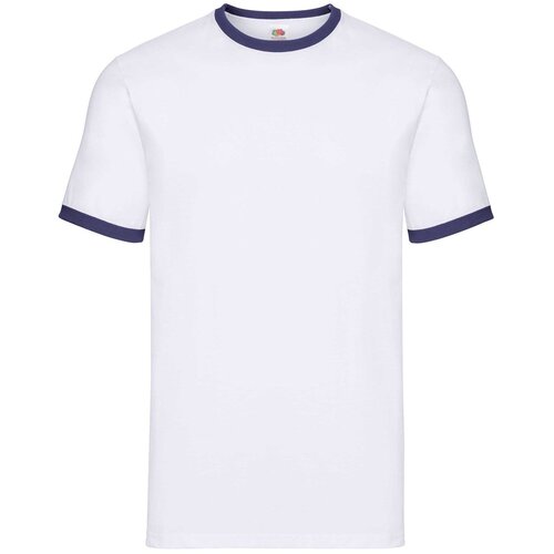 Fruit Of The Loom White T-shirt Ringer Cene