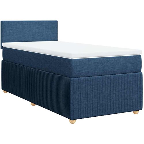 Maison Chic Box spring postelja - Vzmetna postelja z vzmetnico modra 90x190 cm blago SL3905, (21888850) Cene