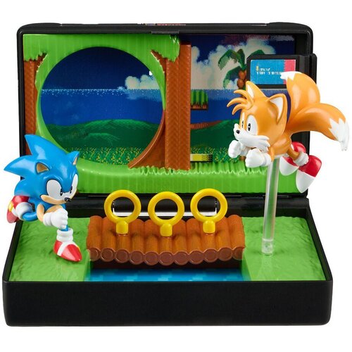 Sonic Console Heroes diorama the Hedgehog 2 - Emerald Hill Zone, Mega Drive kazeta Slike