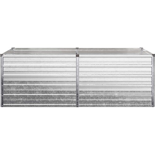  Povi&amp;scaron;eni vrtni krevet Srebrna 160 x 80 x 55 cm cinkani Slike
