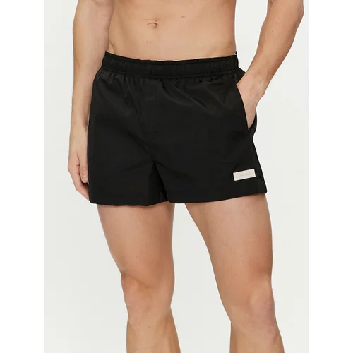 Calvin Klein Swimwear Kopalne hlače KM0KM00941 Črna Regular Fit