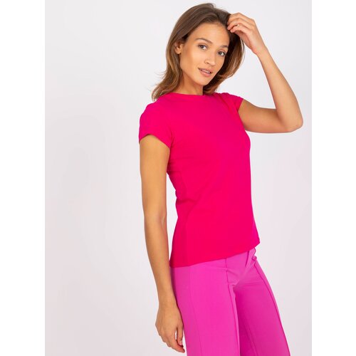 BASIC Feel Good T-shirt-RV-TS-4623.71-fuchsia Slike