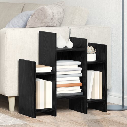 vidaXL Stranska omara Črni hrast 60 x 26 x 60 cm Konstruiran les Cene