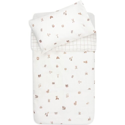 Jollein posteljnina 2-delna 100x140 cm animal friends Slike