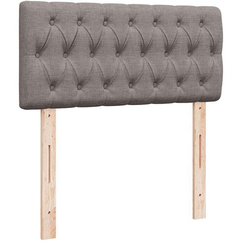 VidaXL otomanski okvir kreveta s madraca smeđesivi 90x190cm tkanine Slike