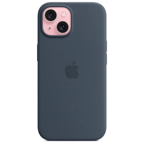Apple original ovitek Silicon case za iPhone 15 - MagSafe - temno moder - MT0N3ZM/A