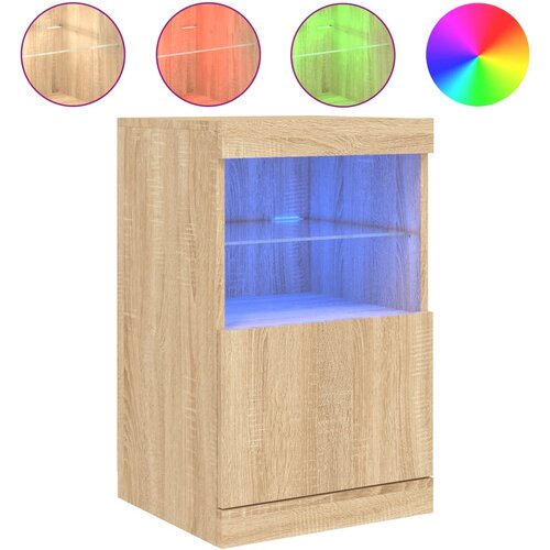 Maison Chic Komoda - Predalnik z LED lučkami sonoma hrast 41x37x67 cm, (21720759) Cene
