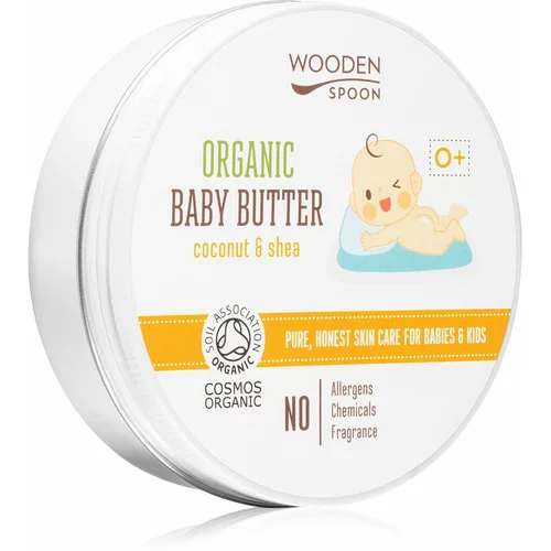 WoodenSpoon Organic Coconut & Shea maslo za telo za otroke od rojstva 100 ml