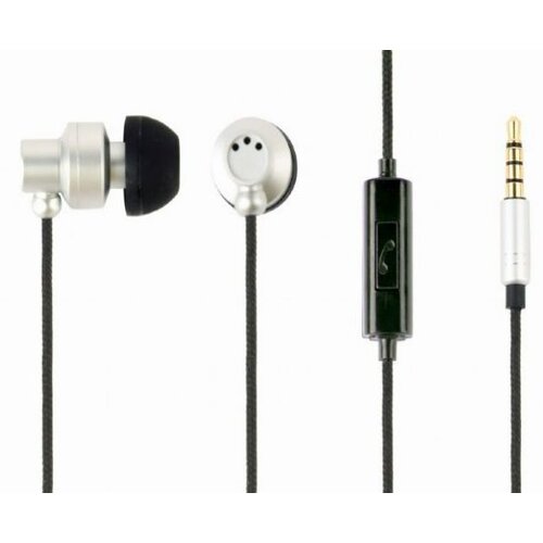 Gembird mhs-ep-cdg-s metal MP3 sa mikrofonom + volume kontrol paris silver (1x3,5mm) slušalice Cene